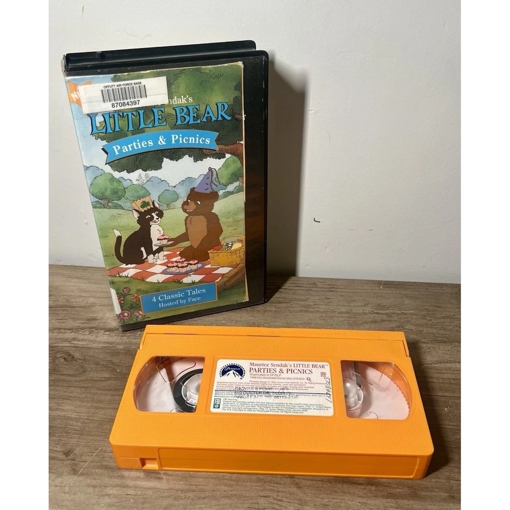 Little Bear Parties & Picnics VHS 1998 4 Classic Tales by Face Nickelodeon Jr